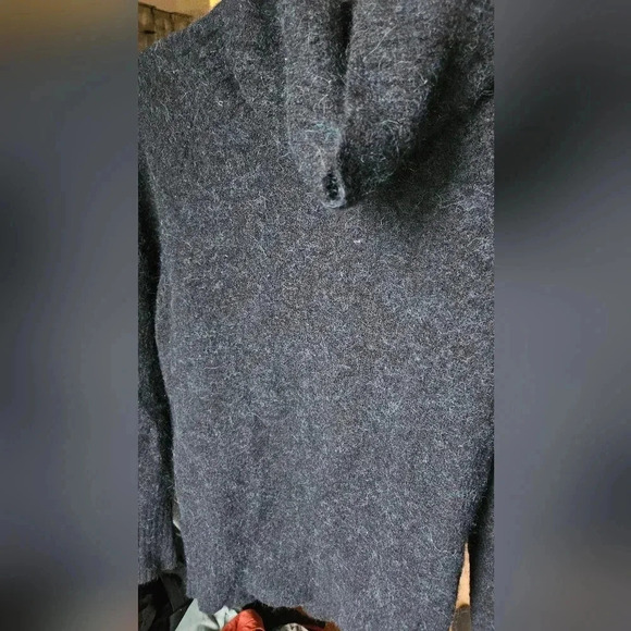 Babaton Aritzia Alpaca Wool  Blend Turtleneck Boxy Oversized Boho sz Small - Picture 14 of 16